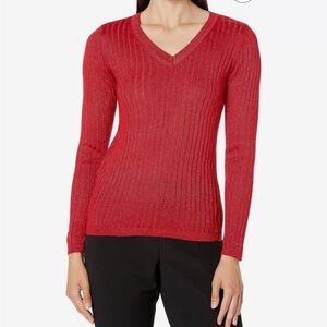 Tommy Hilfiger red thin sweater